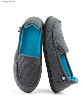 Waffle-Knit Hoodback Slipper with Removable Insole
